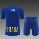 Kids Brazil Short Training Suit Blue 2026
