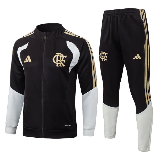 Mens Flamengo Jacket + Pants Training Suit Brown 2026/27