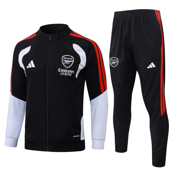 Mens Arsenal Jacket + Pants Training Suit Black 2026/27