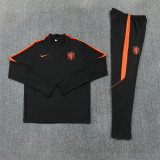 Kids Netherlands Training Suit Black 2026