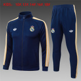 Kids Real Madrid Jacket + Pants Suit Royal 2026/27