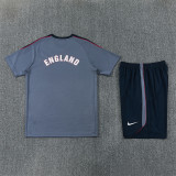 Kids England Short Training Suit Grey 2026