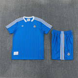 Mens Real Madrid Short Training Suit Blue 2025/26