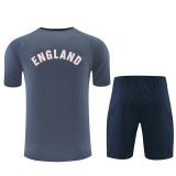 Mens England Short Training Suit Grey 2026