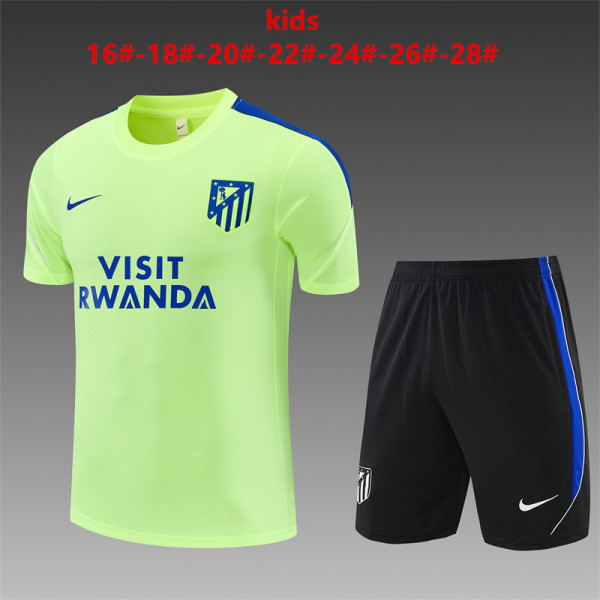 Kids Atletico Madrid Short Training Suit Light Green 2026/27