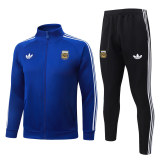 Mens Argentina Jacket + Pants Training Suit Blue 2026