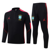 Mens Brazil Training Suit Black - Red 2026