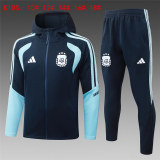 Kids Argentina Hoodie Jacket + Pants Training Suit Navy 2026