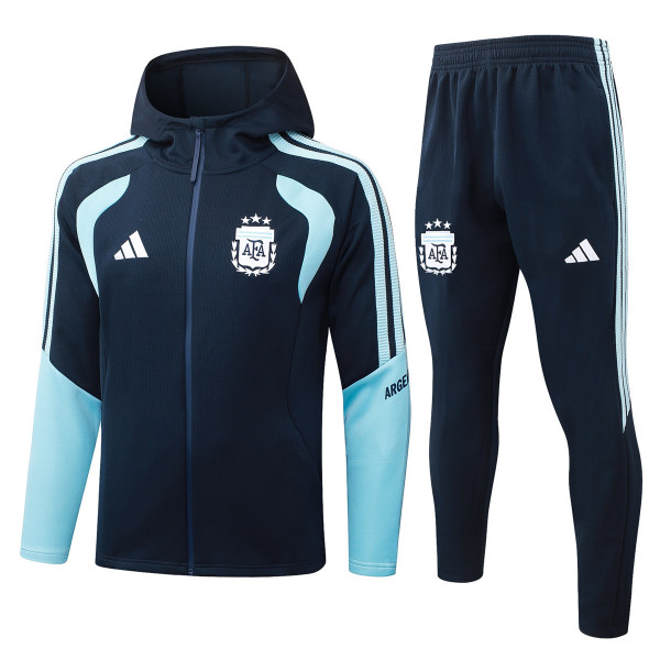 Mens Argentina Hoodie Jacket + Pants Training Suit Navy 2026