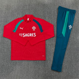Kids Portugal Training Suit Red 2026