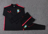 Kids Brazil Training Suit Black - Red 2026