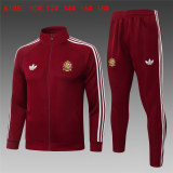 Kids Spain Jacket + Pants Training Suit Burgundy 2026
