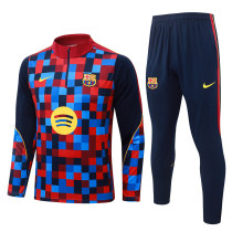 Mens Barcelona Training Suit Red - Blue 2026/27