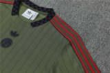 Mens Bayern Munich Short Training Suit Green 2025/26