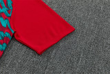 Mens Portugal Short Training Suit Red Pattern 2026