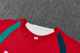 Mens Portugal Short Training Suit Red 2026