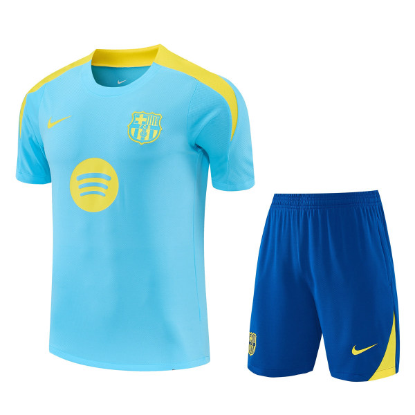Mens Barcelona Short Training Suit Blue 2025/26