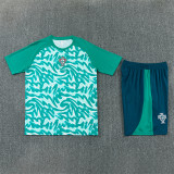 Mens Portugal Short Training Suit Green Pattern 2026