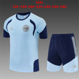 Kids Ajax Short Training Suit Light Blue 2026/27