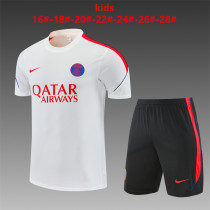 Kids PSG Short Training Suit White 2026/27
