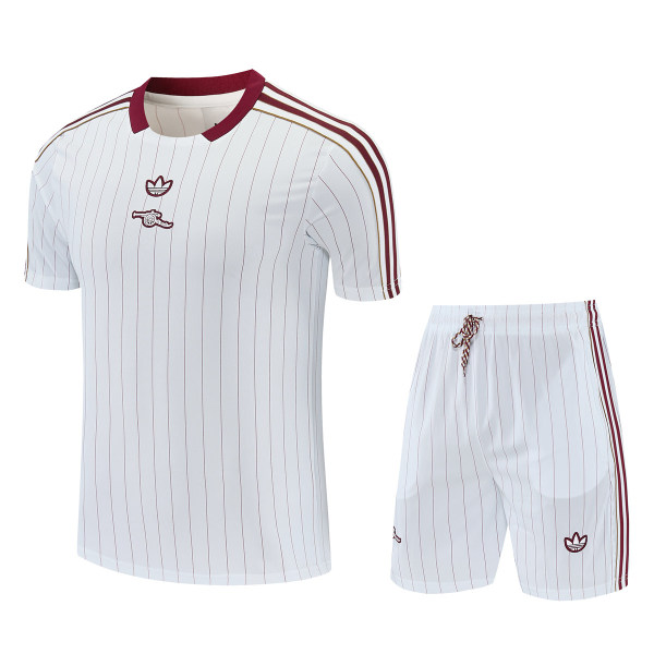 Mens Arsenal Short Training Suit White 2025/26