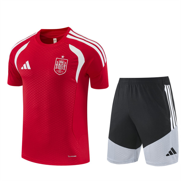 Mens Spain Short Training Suit Red 2026