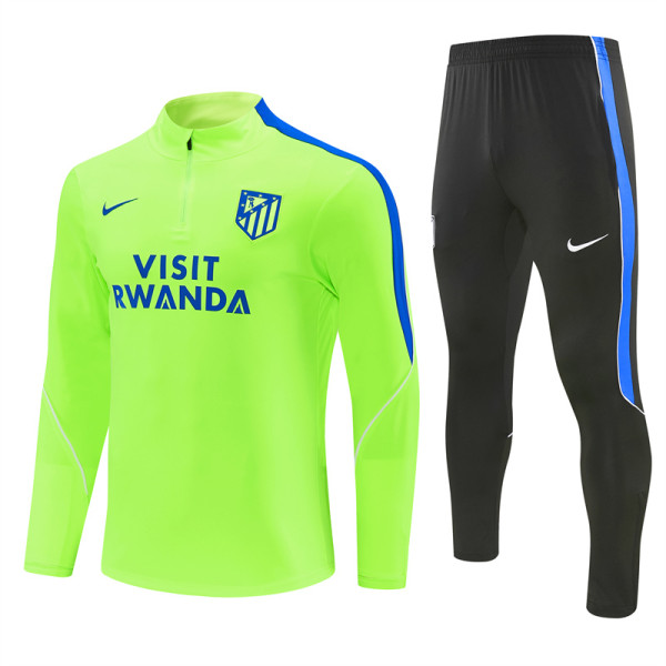 Mens Atletico Madrid Training Suit Neon Green 2026/27