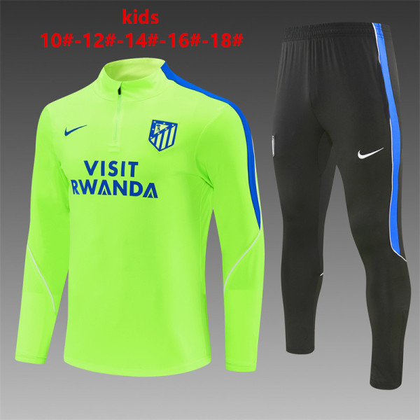 Kids Atletico Madrid Training Suit Neon Green 2026/27