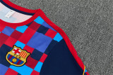 Mens Barcelona Short Training Suit Red - Blue 2026/27