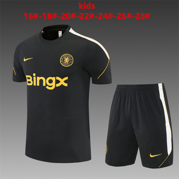 Kids Chelsea Short Training Suit Black 2026/27