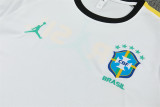 Mens Brazil Short Training Suit Jordan White 2026