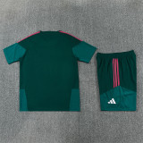 Kids Real Madrid Short Training Suit Dark Green 2026/27