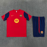 Kids Barcelona Short Training Suit Red 2026/27
