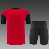 Kids Manchester United Short Training Suit Red 2026/27
