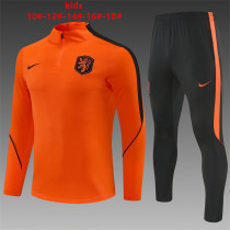 Kids Netherlands Training Suit Orange 2026