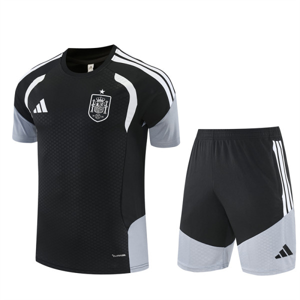 Mens Spain Short Training Suit Black 2026