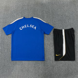 Kids Chelsea Short Training Suit Blue 2026/27