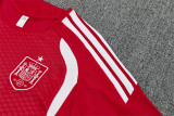 Mens Spain Short Training Suit Red 2026