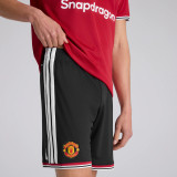 Mens Manchester United Home Black Shorts 2026/27