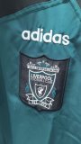 Mens Liverpool Retro Windrunner Jacket Black - Green 1995/96