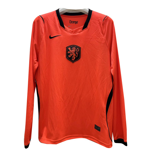 Mens Netherlands Home Jersey FIFA World Cup Long Sleeve 2026