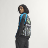 Mens Manchester United Retro Windrunner Jacket Black 1991/92