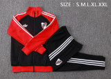 Mens River Plate Jacket + Pants Training Suit Black 2026/27
