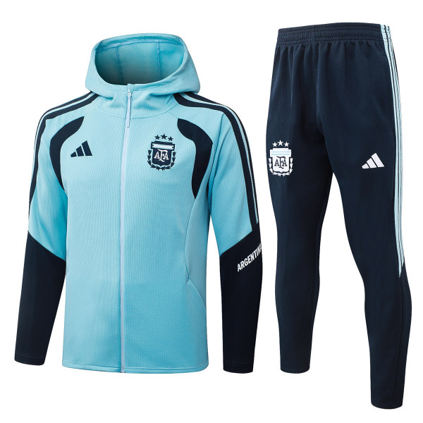 Mens Argentina Hoodie Jacket + Pants Training Suit Blue 2026