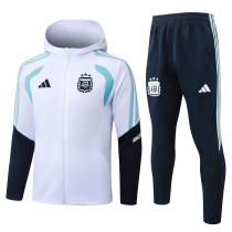 Mens Argentina Hoodie Jacket + Pants Training Suit White 2026