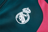 Mens Real Madrid Jacket + Pants Training Suit Dark Green 2026/27