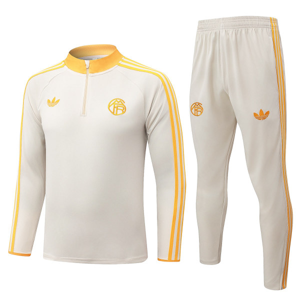 Mens Bayern Munich Training Suit Cream 2026/27