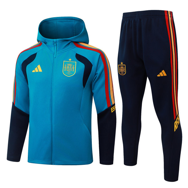 Mens Spain Hoodie Jacket + Pants Training Suit Aqua Blue 2026