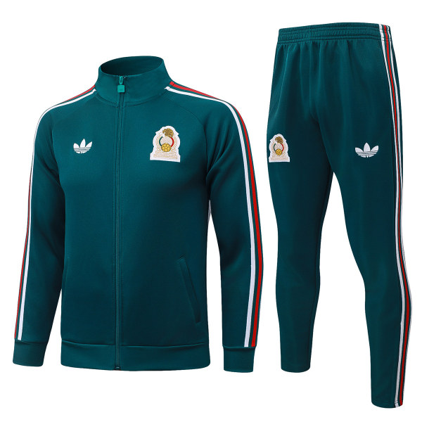 Mens Mexico Jacket + Pants Training Suit Dark Green 2026