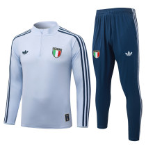 Mens Italy Training Suit Light Blue 2026